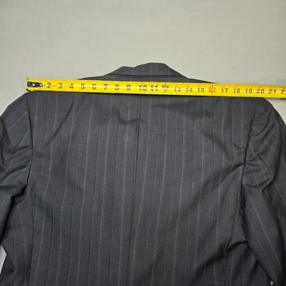 Vintage Cricketeer Blazer 42R Navy Blue Pinstripe Two Button Sport Coat - Picture 8 of 12